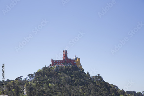 Pena National Palace (Palacio Nacional da Pena) - Romanticist palace in Sao Pedro de Penaferrim. Sintra, Portugal.
