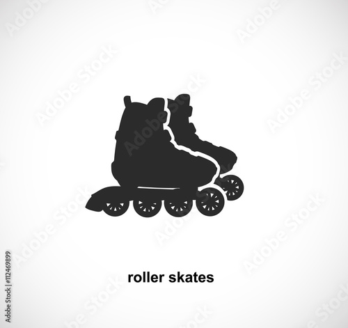 The roller skates icon. Gadget for active life. 