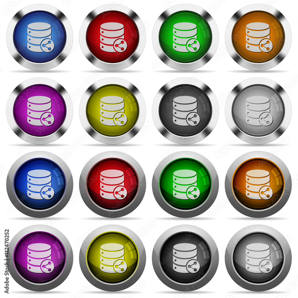 Database table relations button set Database table relations button set