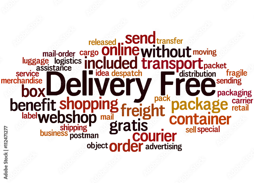 Delivery Free, word cloud concept 7 Delivery Free, word cloud concept 7