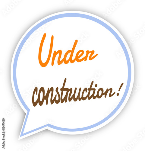Bulle En construction site web ou autres