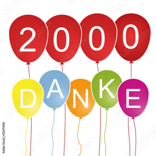 2000 Danke - Luftballons