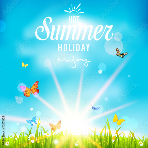 Lovely summer holiday background
