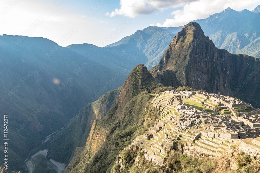 Machu Picchu, Cusco, Peru, South America. A UNESCO World Heritag