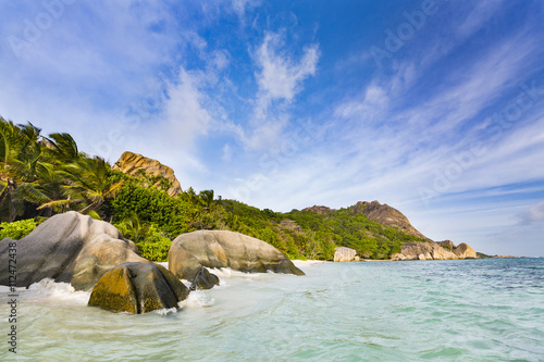 Highwater In The Lagoon, La Digue, Seychelles