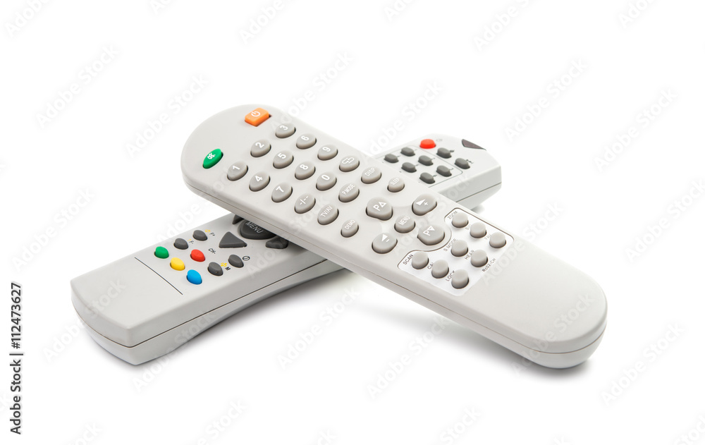 TV remote isolated