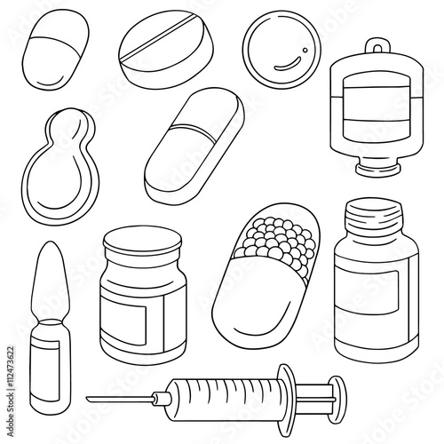 vector set of medicine