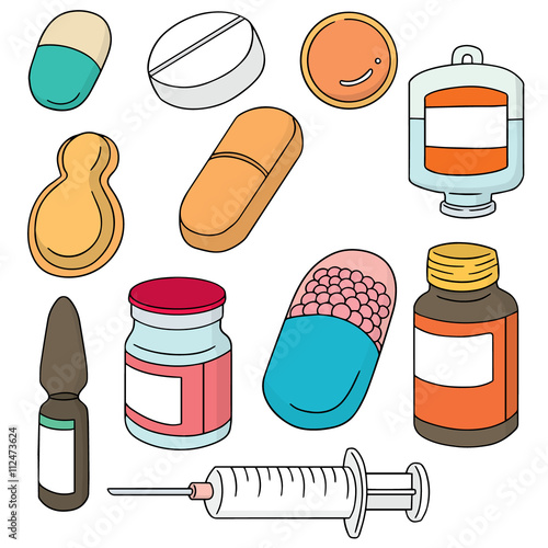 vector set of medicine
