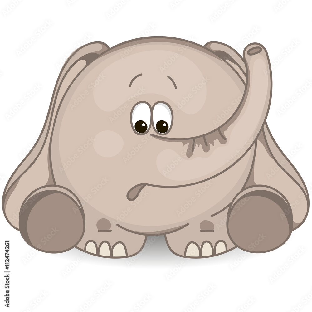 Fototapeta premium Elephant surprised