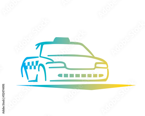 Taxi Logo Symbol - Online City Cab