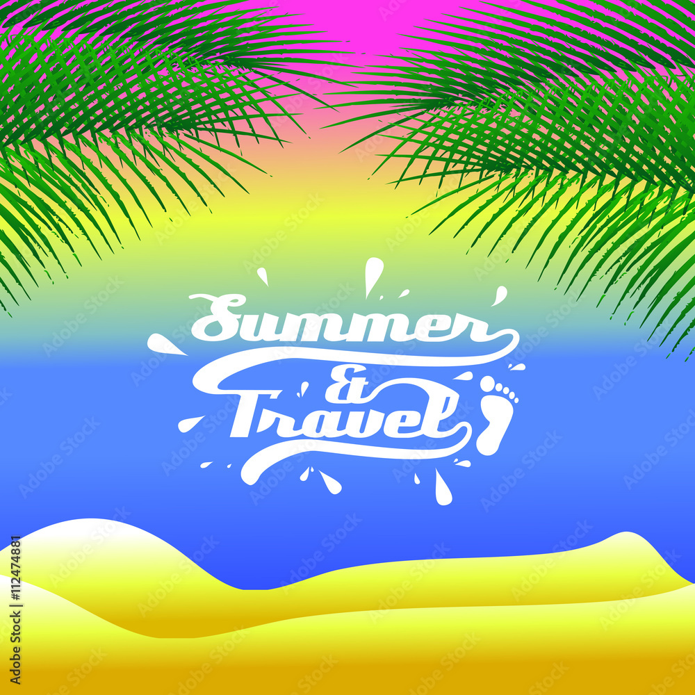 Obraz premium background the summer and travel