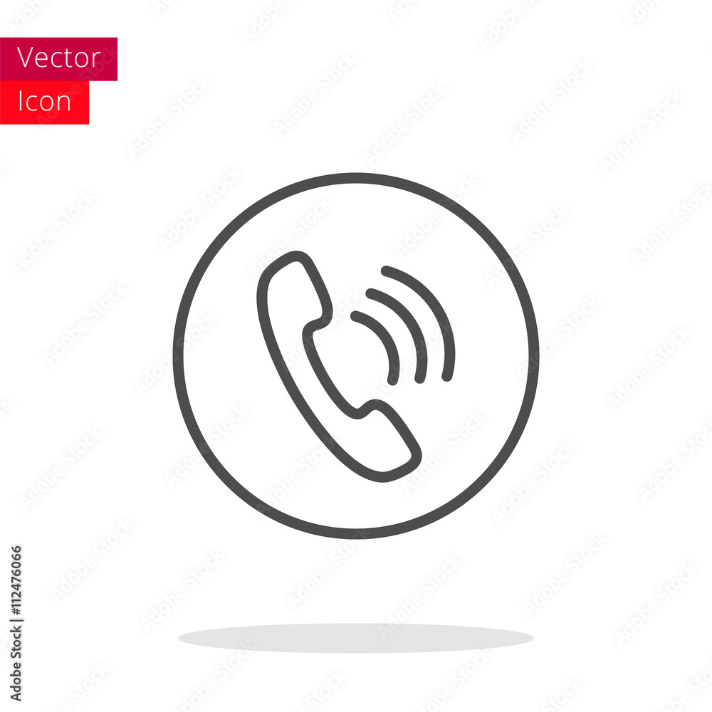 Phone Thin Line Icon Phone Thin Line Icon