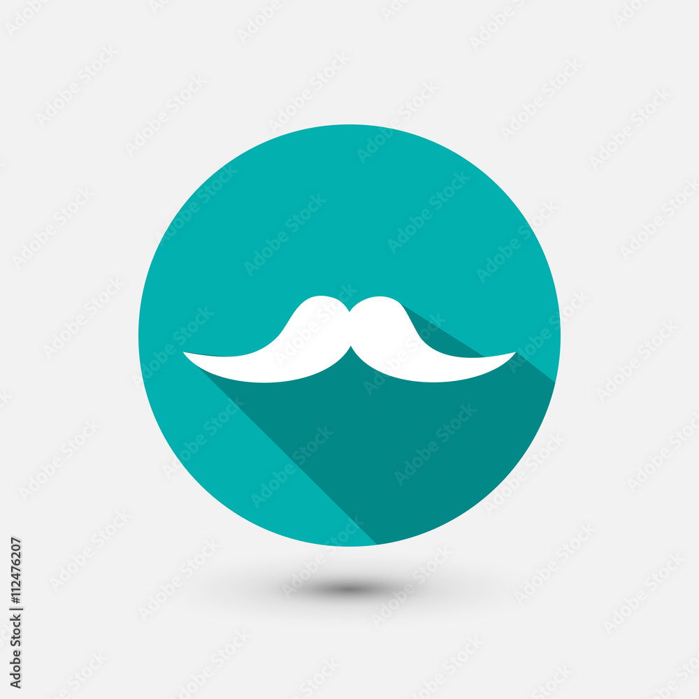Hipster mustache minimal icon Hipster mustache minimal icon
