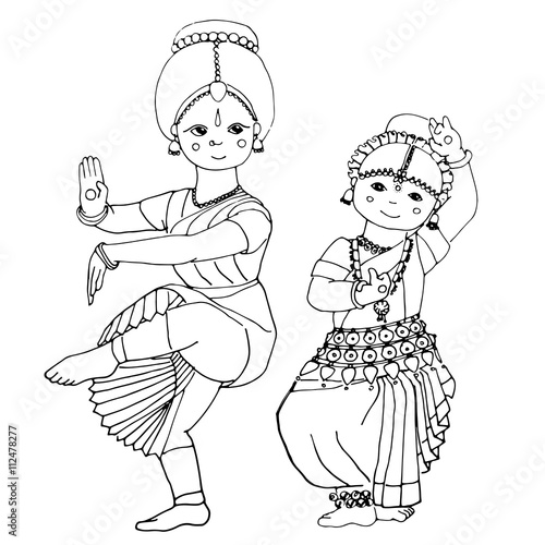 dancing Indian girls
