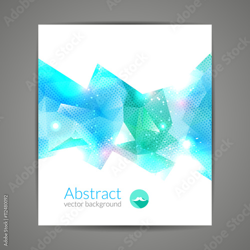 Abstract triangular 3D geometric colorful background.