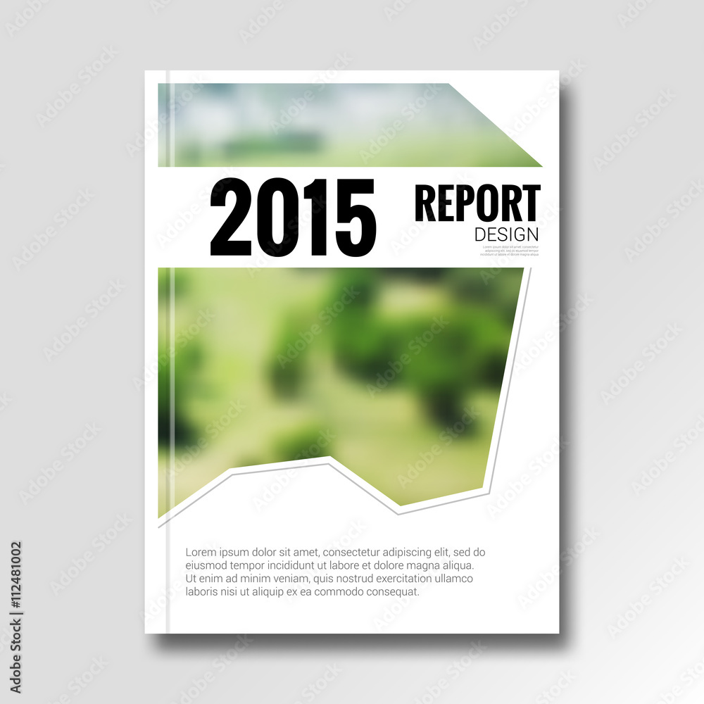 Cover Magazine design template. Beautiful report design nature background. vector illustration Cover Magazine design template. Beautiful report design nature background. vector illustration