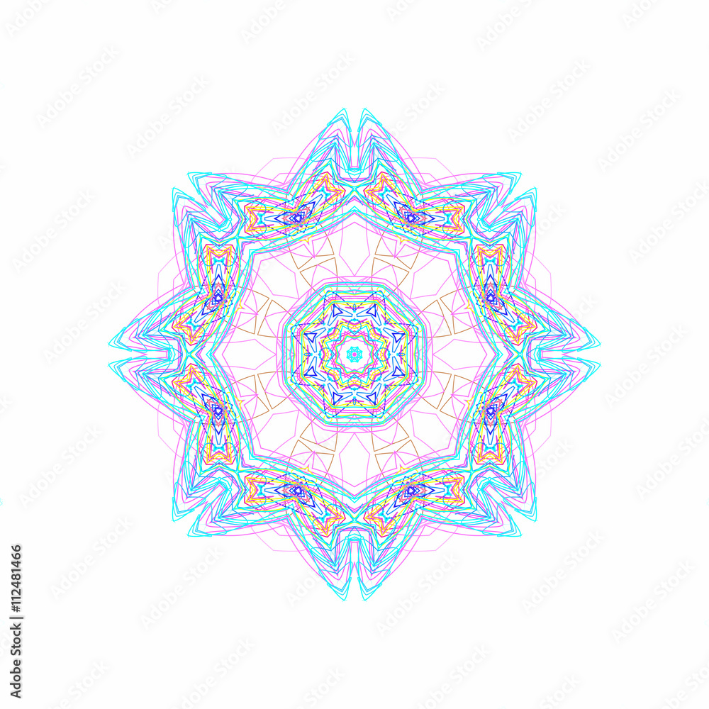 Abstract color pattern shape