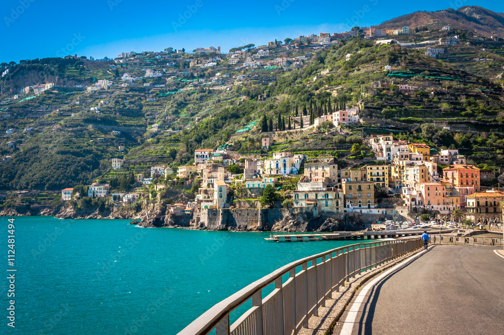 Breathtaking road on the splendid Amalfi Coast