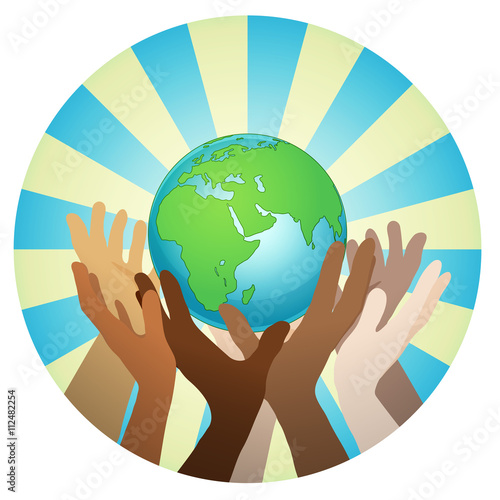 hands with earth