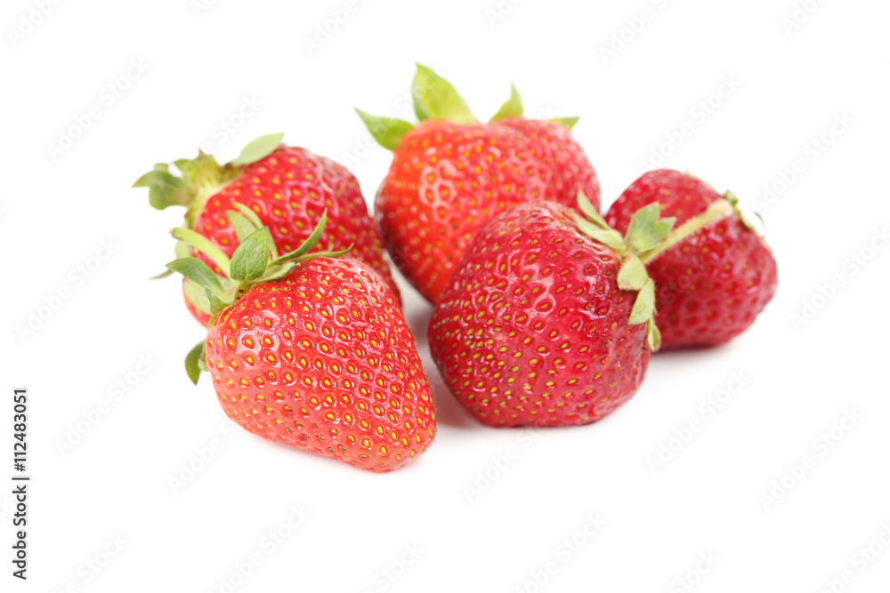 Strawberry berries isolated on a white background