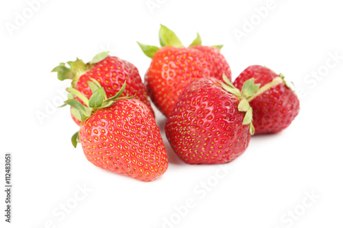 Strawberry berries isolated on a white background
