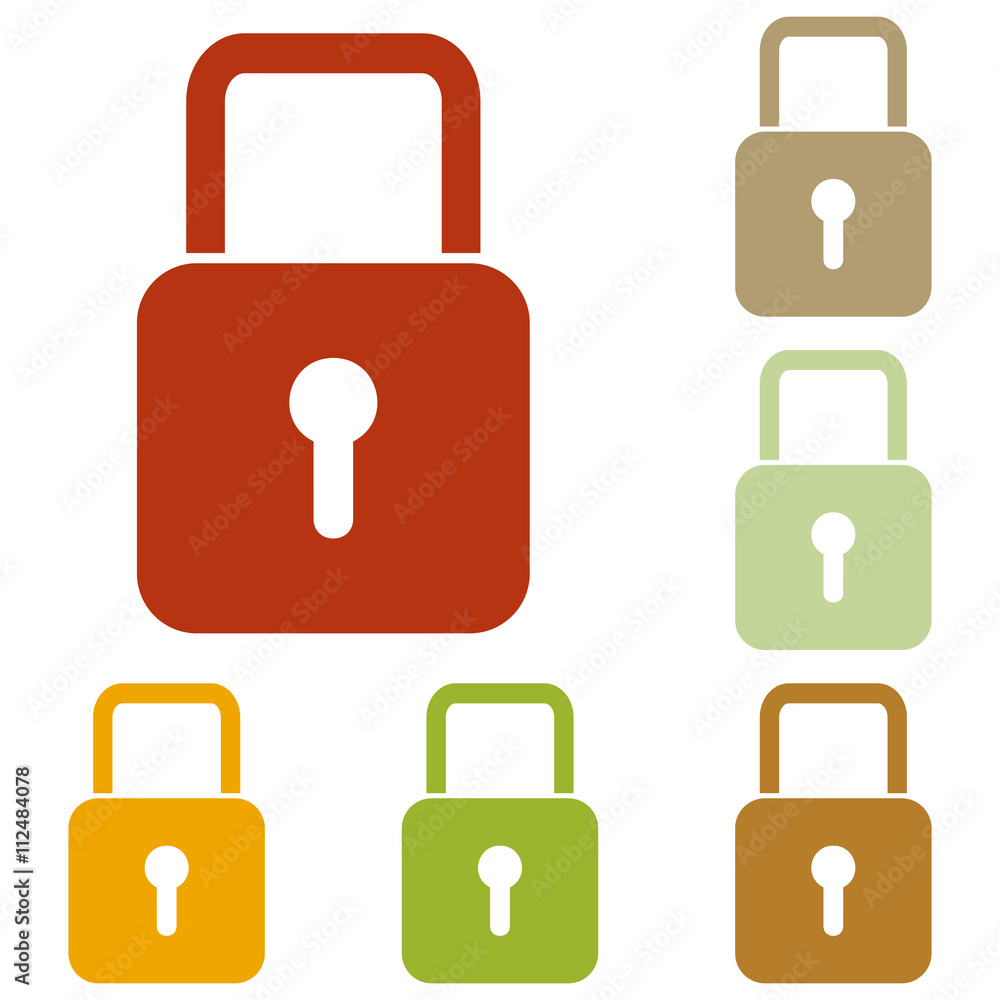 Lock sign illustration Lock sign illustration