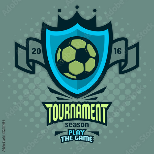 Soccer Emblem Design. Football Badge Template.