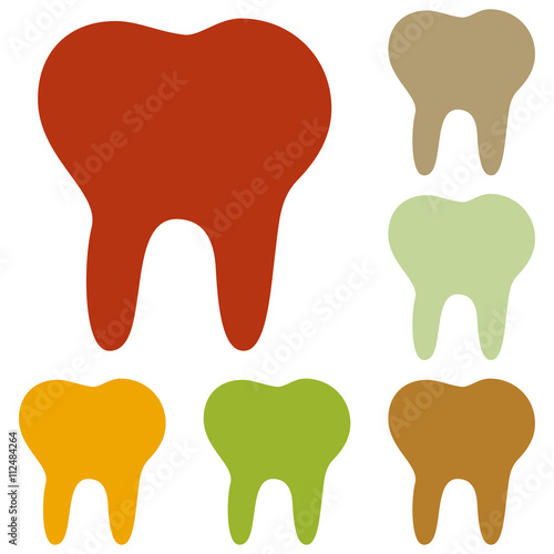 Tooth sign illustration