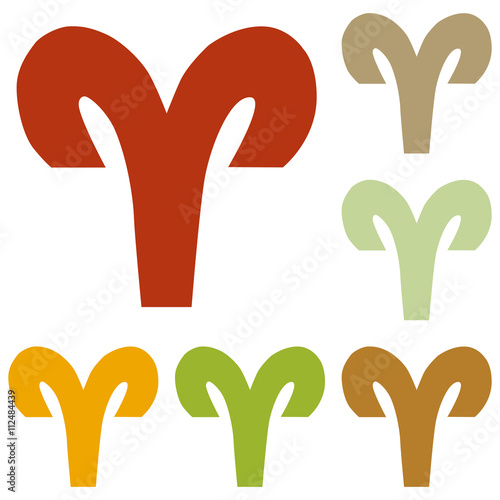 Aries sign illustration