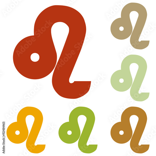 Leo sign illustration
