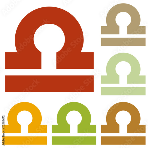 Libra sign illustration