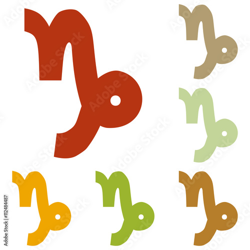 Capricorn sign illustration