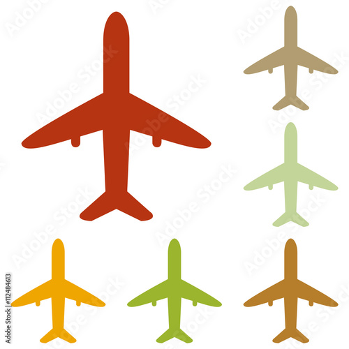 Airplane sign illustration