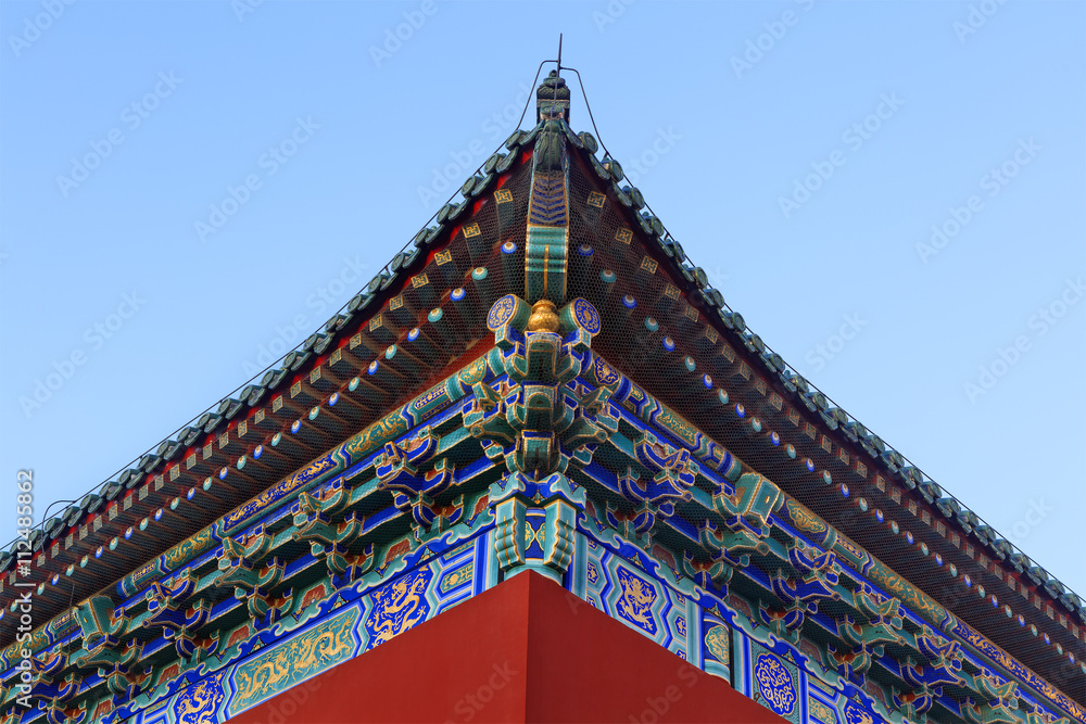 Impressive chinese architecture. Temple of Heaven in Beijing, China