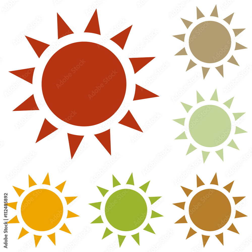 Sun sign illustration Sun sign illustration