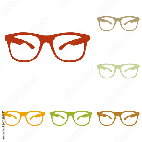 Sunglasses sign illustration