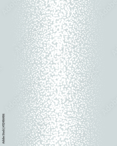 Gradient Dotted Background on Black. Vertical Dotwork pattern background. Vector Illustration.