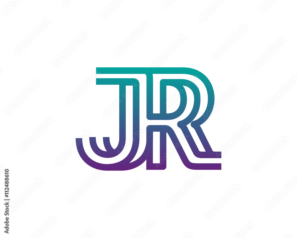 JR lines letter logo JR lines letter logo