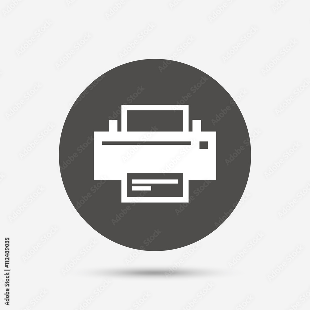 Print sign icon. Printing symbol. Print sign icon. Printing symbol.