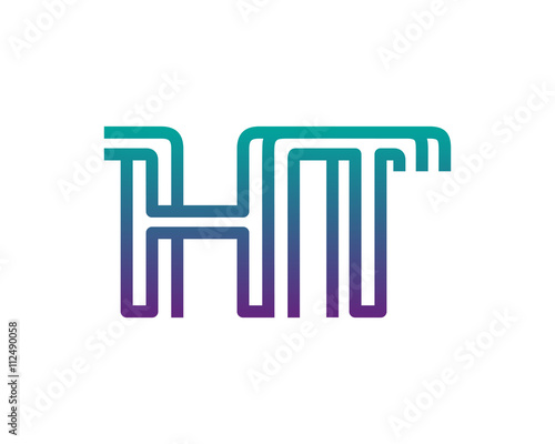 HT lines letter logo