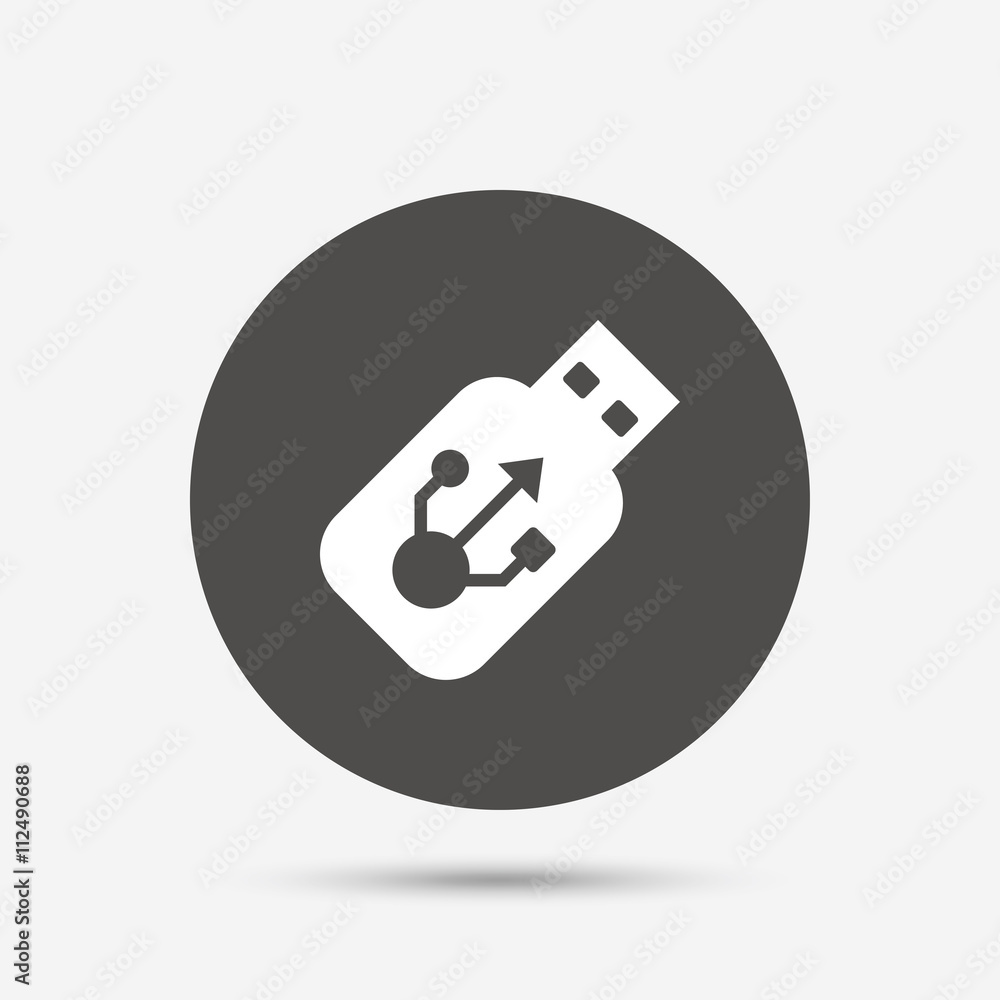 Usb sign icon. Usb flash drive stick symbol. Usb sign icon. Usb flash drive stick symbol.