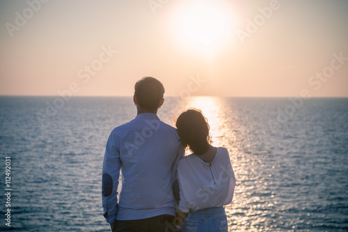 hipster photography style of younger love couples vacation relax