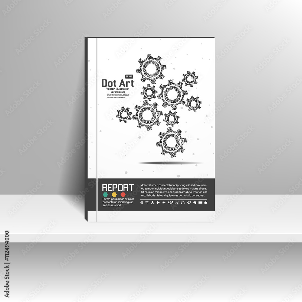 Naklejka premium Vector design for Cover Report Annual Flyer Poster