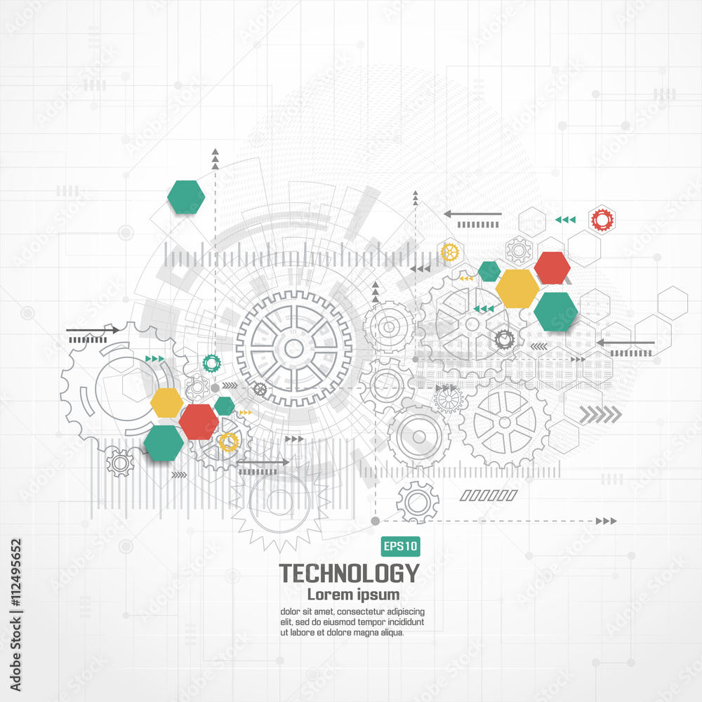 Obraz premium Abstract Technology Background