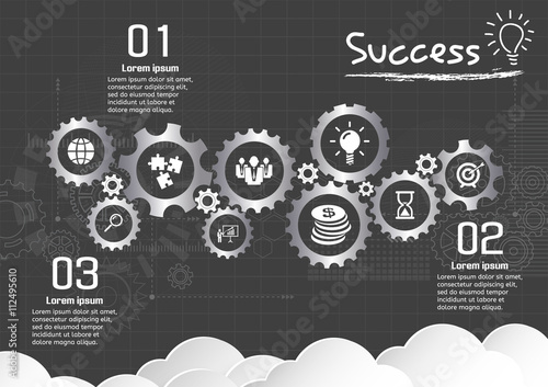 Business Gears and Success Plan photo