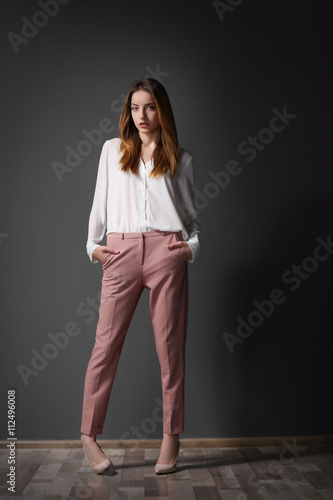 Beautiful young woman in sh...