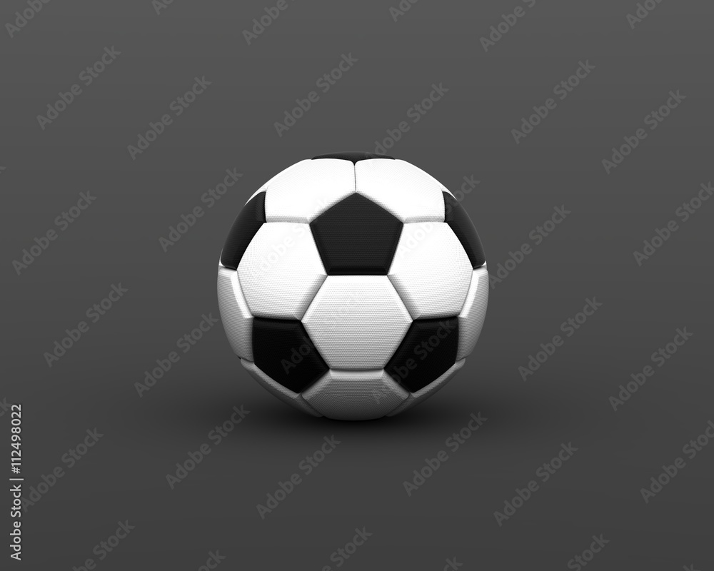 Obraz premium Soccer ball. 3D illustration. 3D CG. High resolution. 