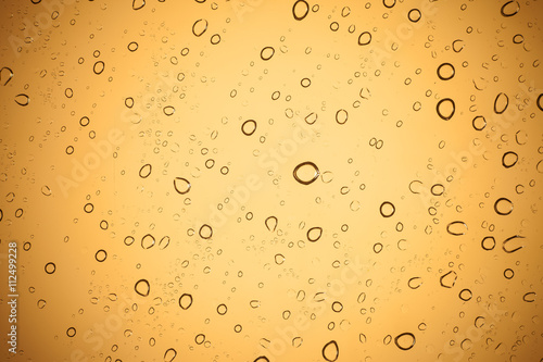 Wallpaper Mural Water droplets on brown glass for a background, Raindrops on bro Torontodigital.ca