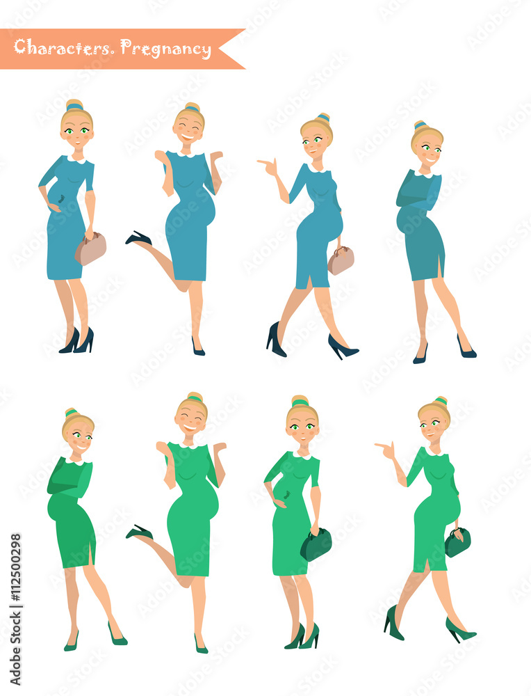 pregnant woman waiting for a child