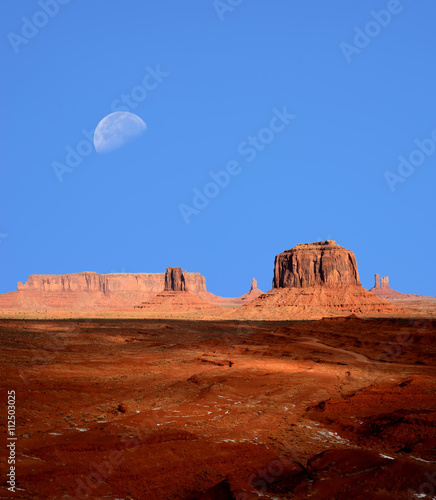 Monument Valley Arizona Moon Rise